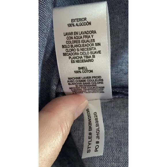 NWT JESSICA HOWARD WOMAN Size 22W Blue Off The Shoulder Blouse Top Shirt A3 - Picture 7 of 9